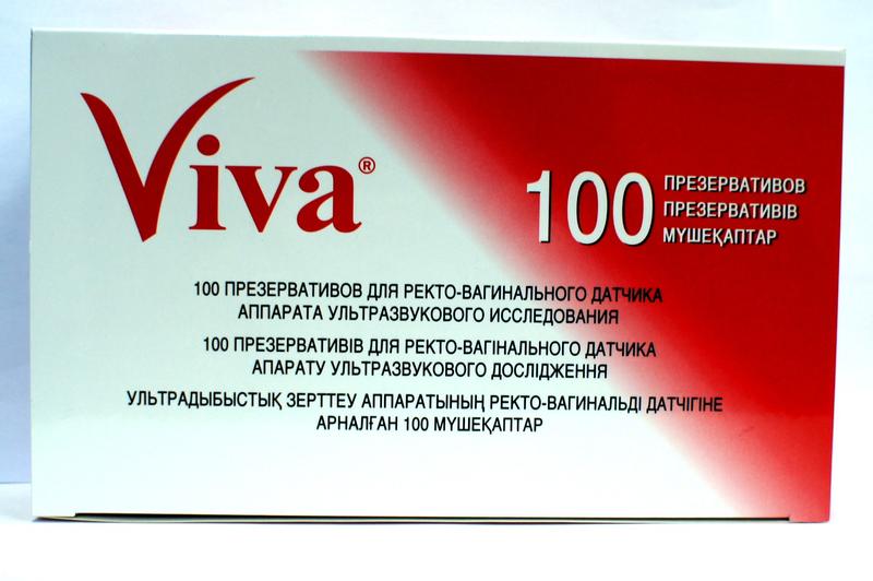 Презервативы для УЗИ Viva (УП:100 шт, ТК: 3600 шт)