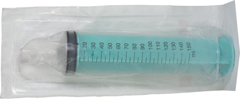 Шприц (ЖАНЕ) одноразовый стерильный для промывания полостей 3-х компонентный 150 мл катетерного типа