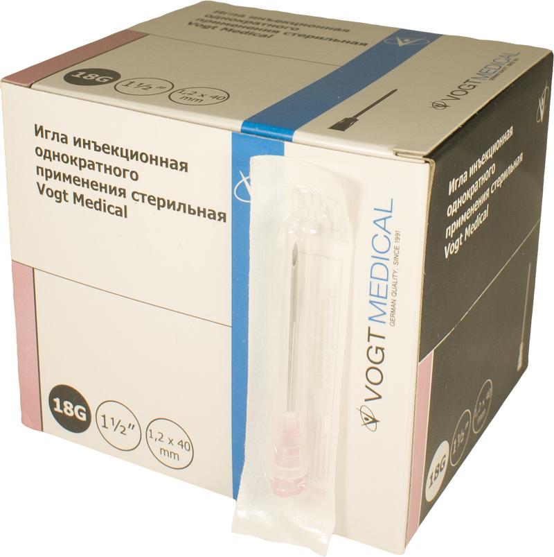 ���� ������������ 18G 1,2 � 40 ��, Vogt Medical, ����������